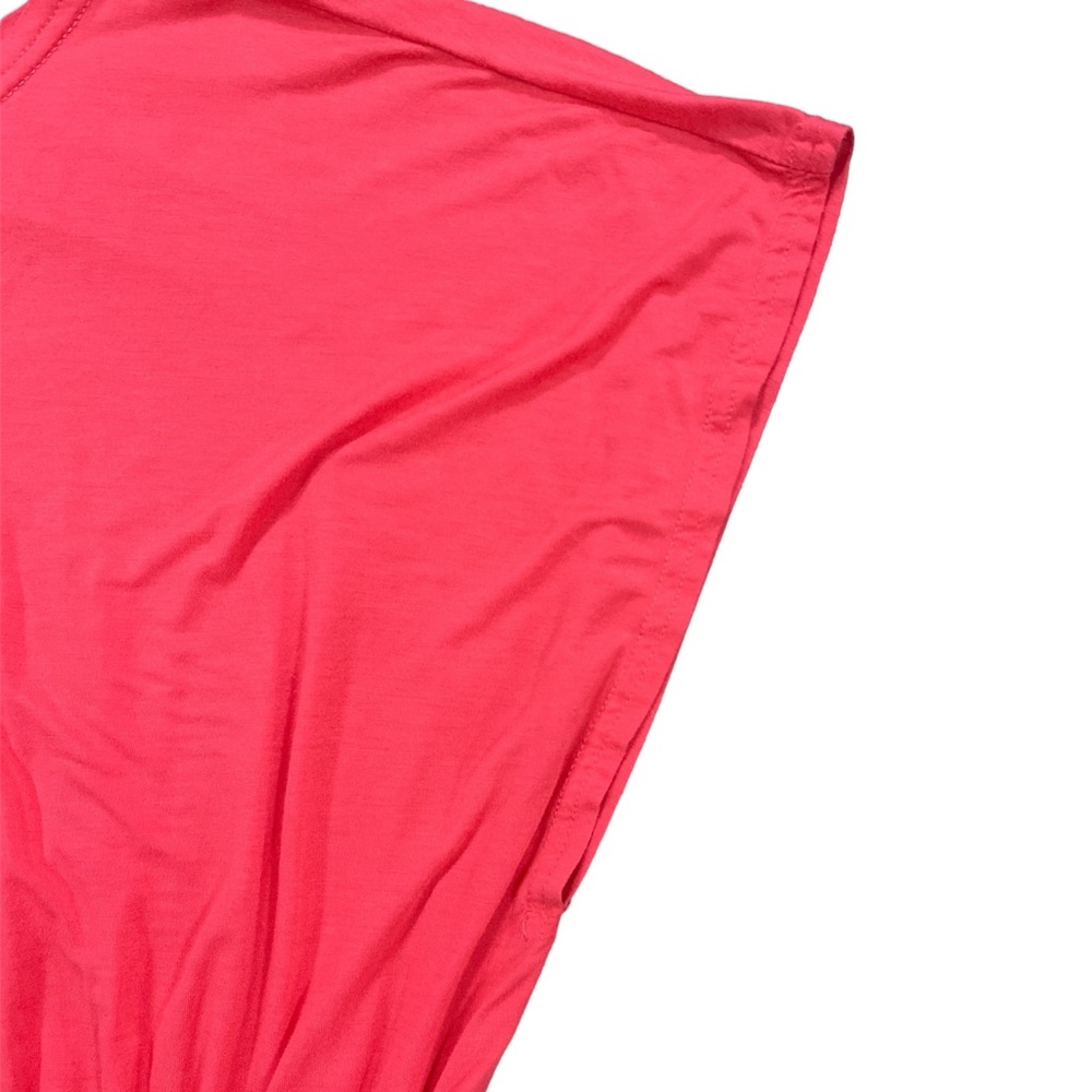 Piko 1988 Coral Boatneck Stretchy Knee Length Dress Size Large - Picture 3 of 7